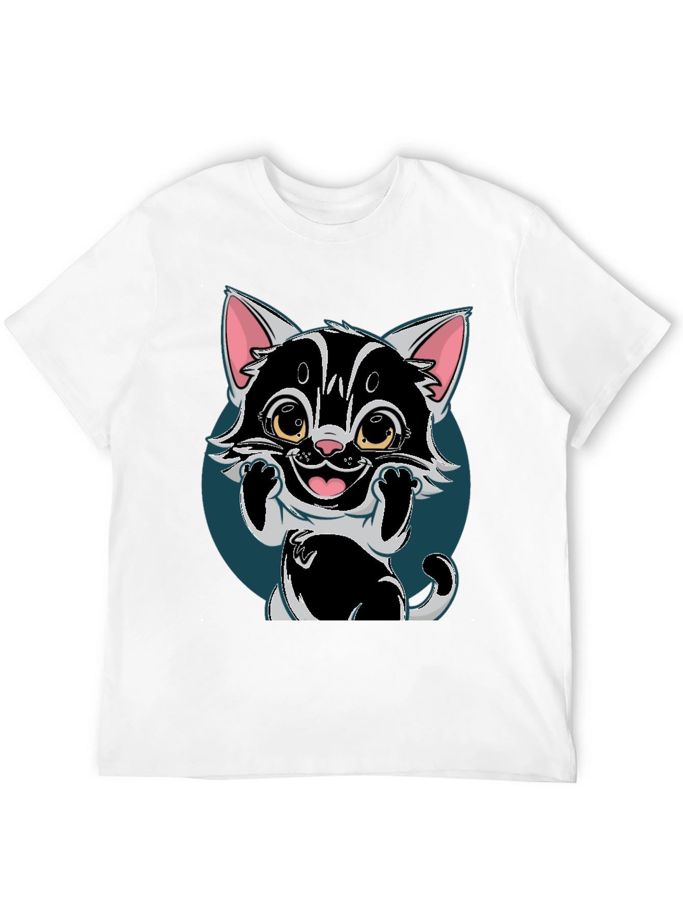 Cute Cartoon Cat T-Shirt