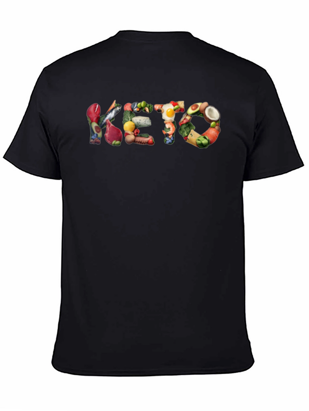 Keto Diet Food T-Shirt - Black