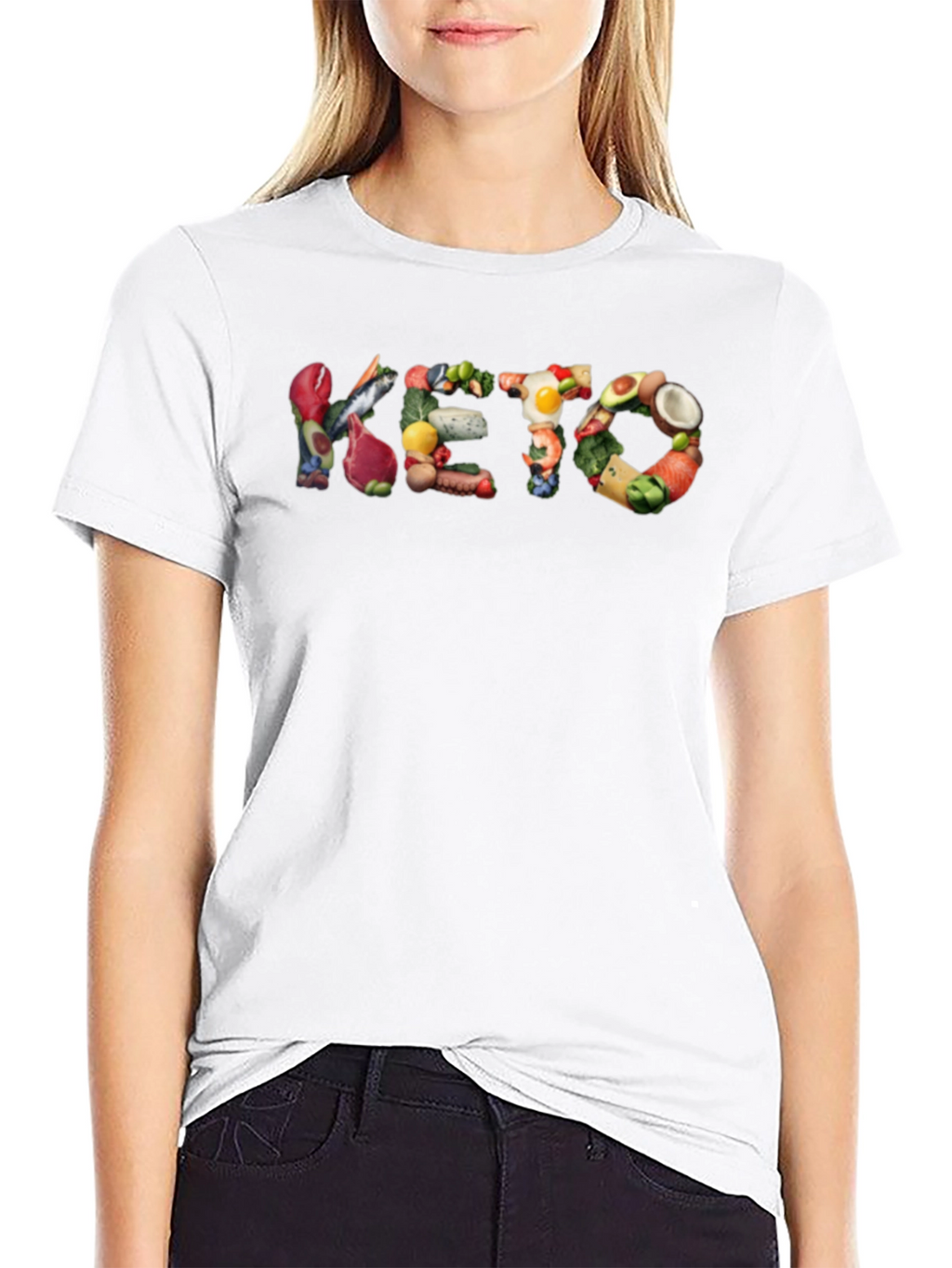 Keto Diet Food T-Shirt - Black