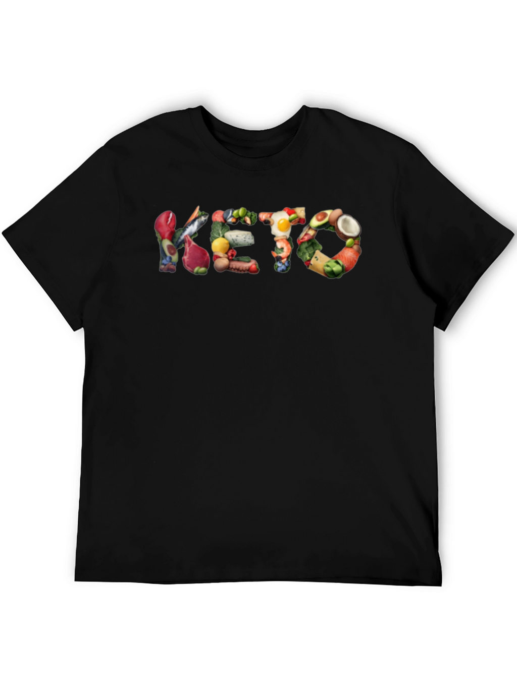 Keto Diet Food T-Shirt - Black