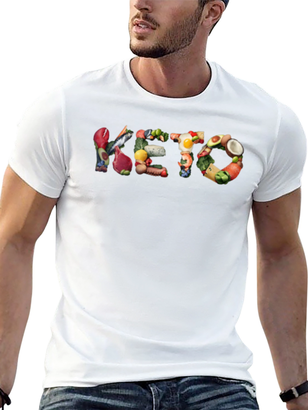 Keto Diet Food T-Shirt - Black