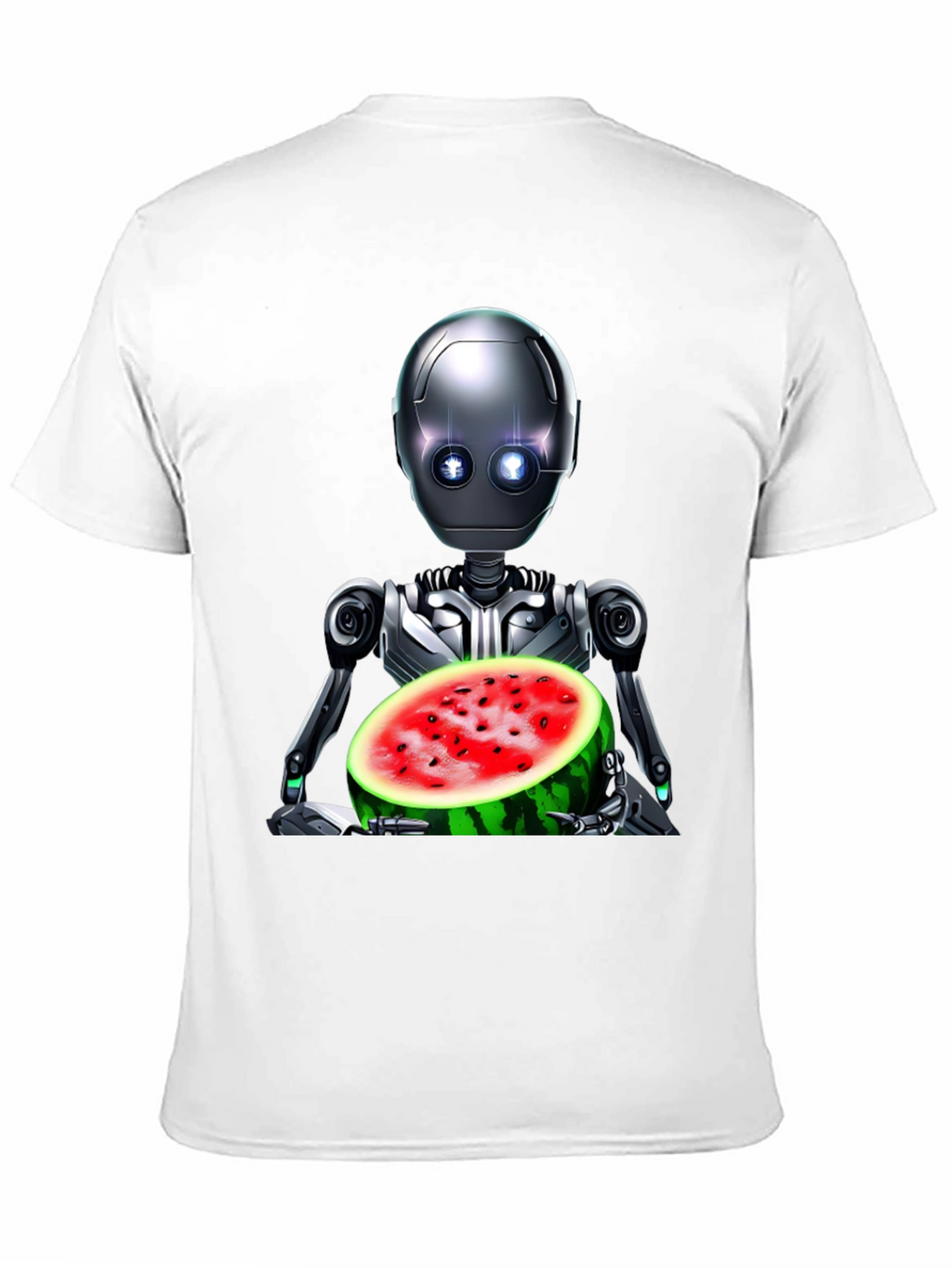 Robot with Watermelon Graphic Tee
