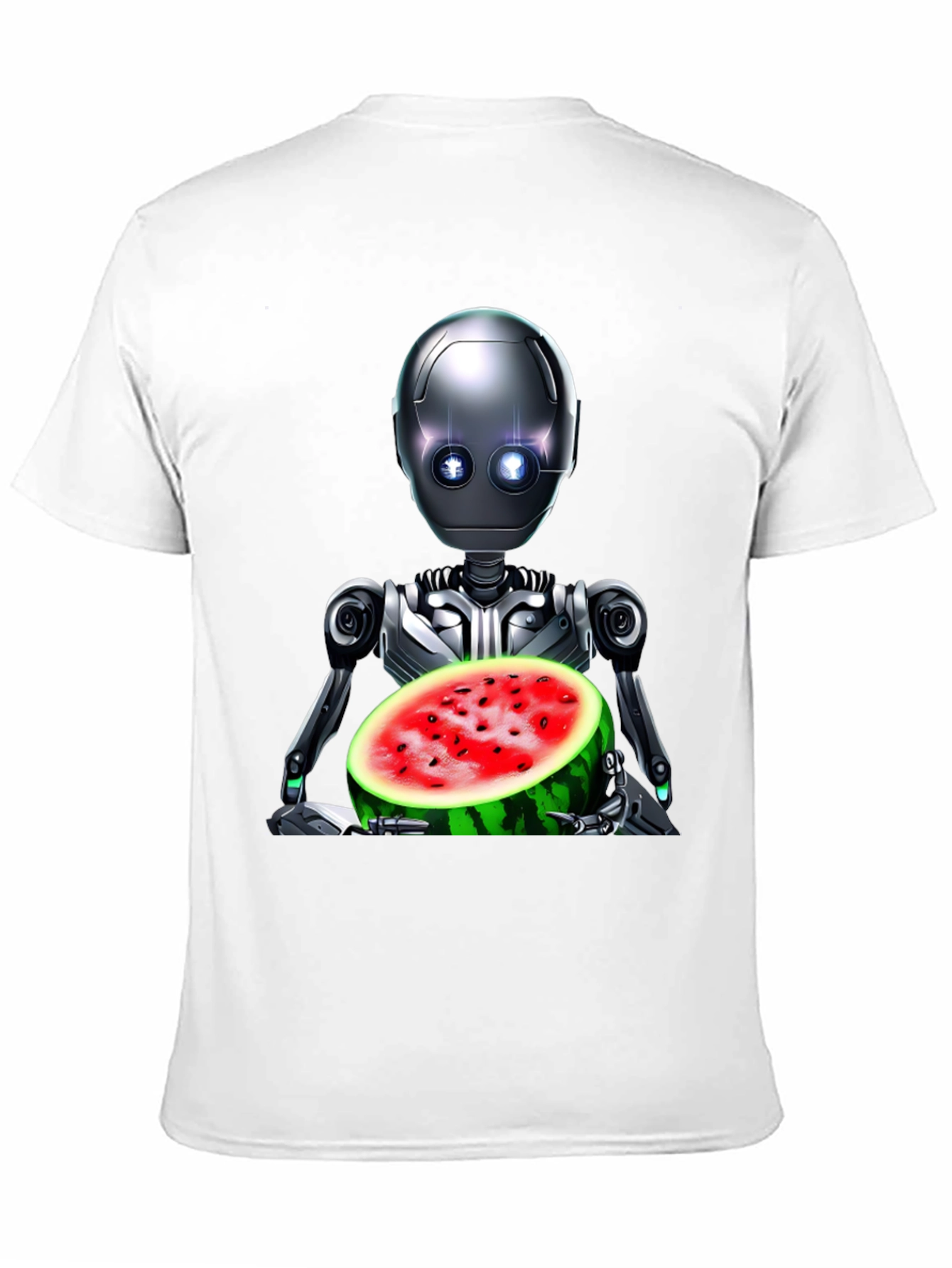 Robot with Watermelon Graphic Tee