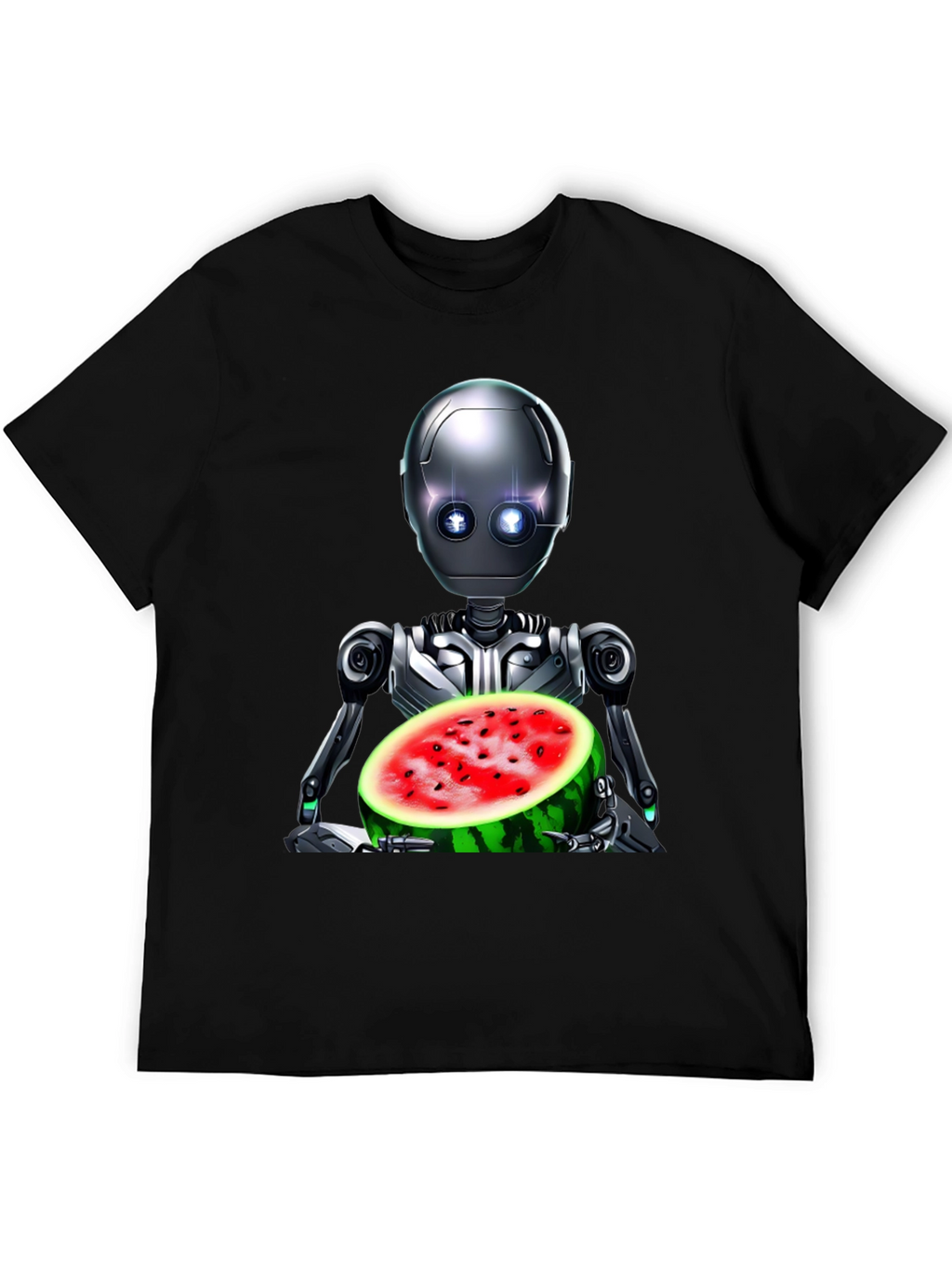 Robot with Watermelon Graphic Tee