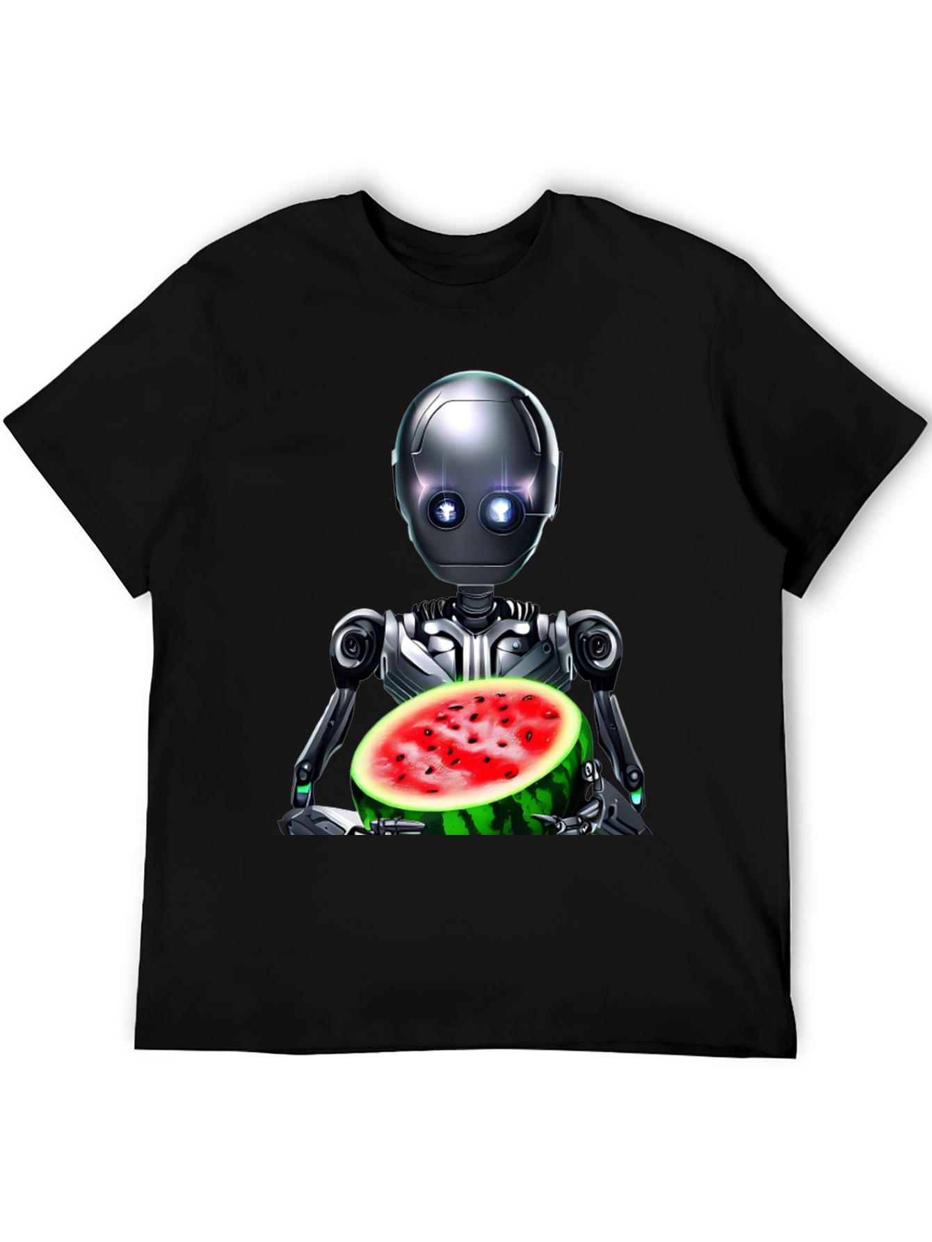 Robot with Watermelon Graphic Tee