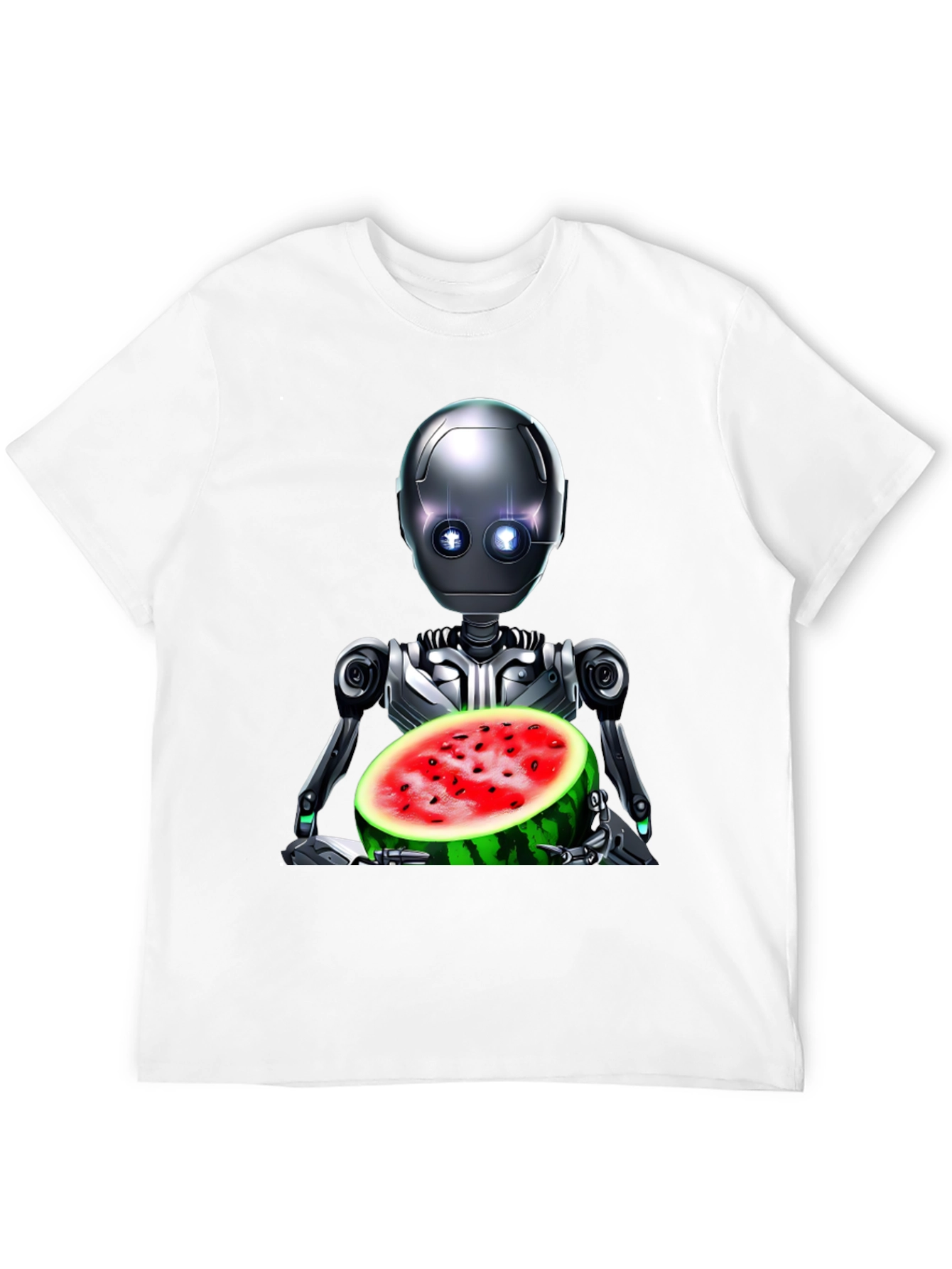 Robot with Watermelon Graphic Tee