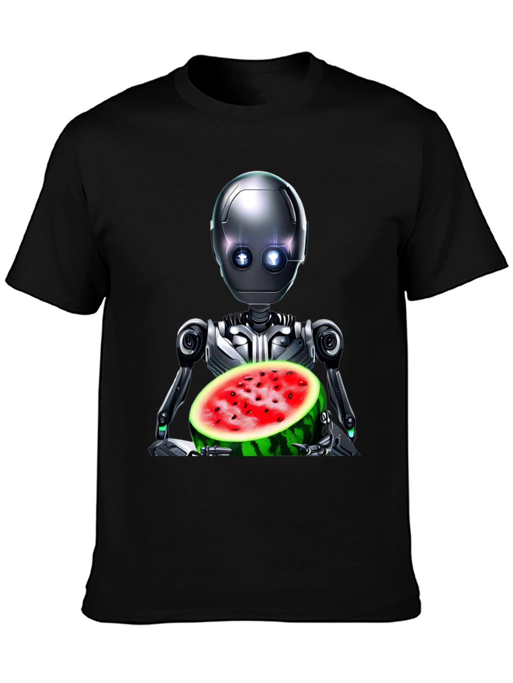 Robot with Watermelon Graphic Tee