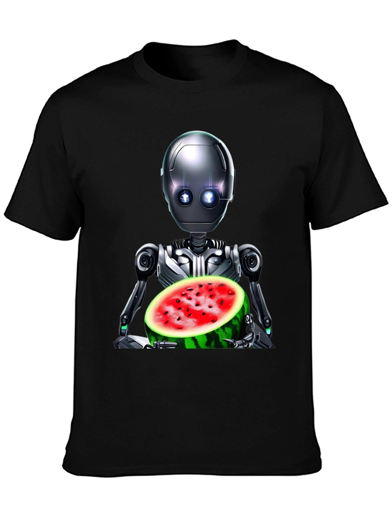 Robot with Watermelon Graphic Tee