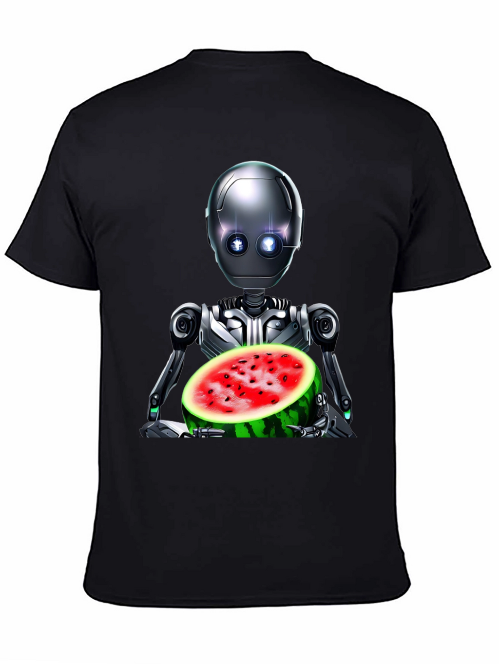 Robot with Watermelon Graphic Tee
