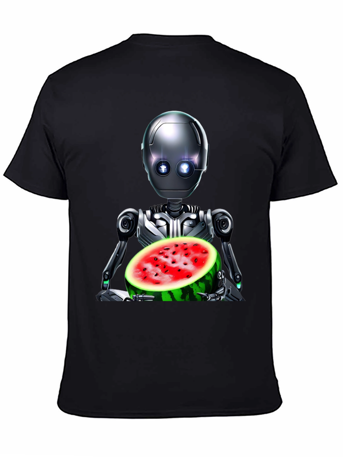 Robot with Watermelon Graphic Tee