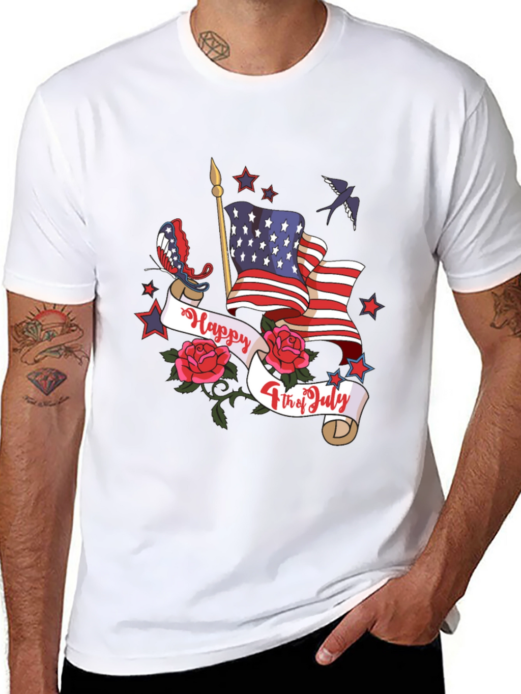 Patriotic USA Flag 4th of July T-Shirt