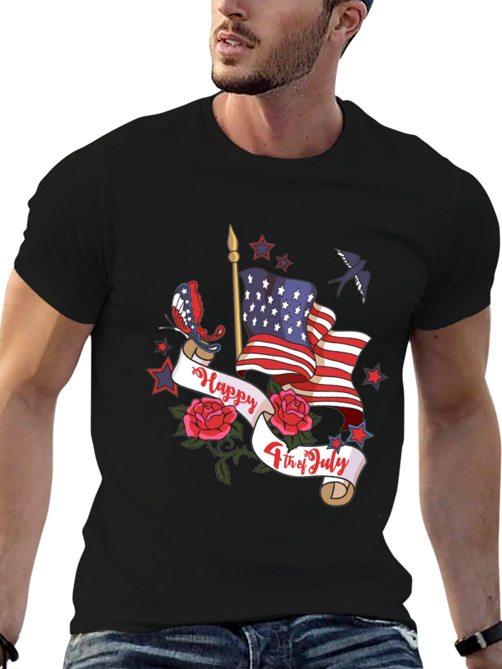 Patriotic USA Flag 4th of July T-Shirt