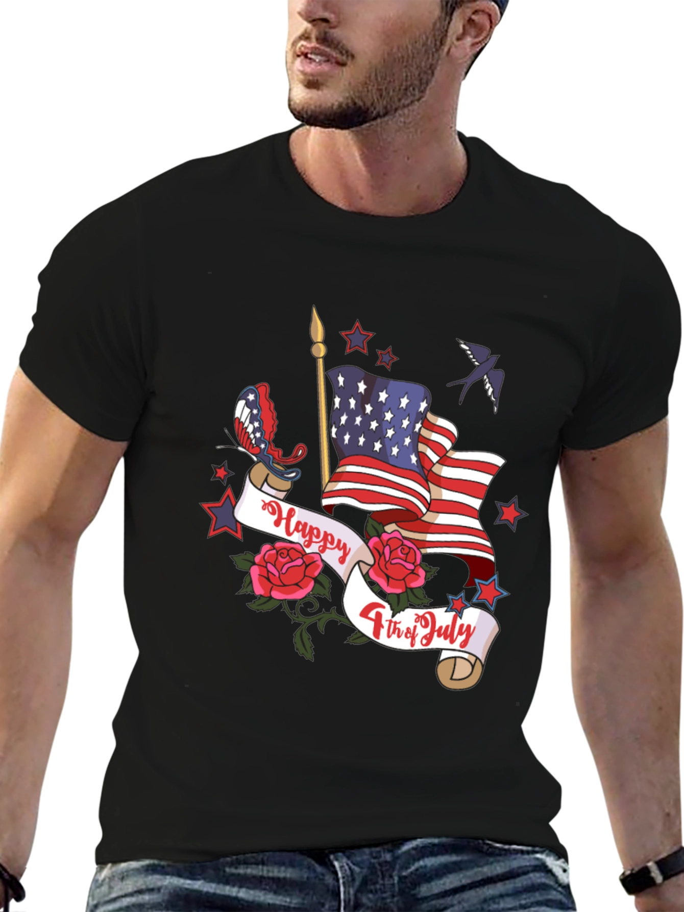 Patriotic USA Flag 4th of July T-Shirt