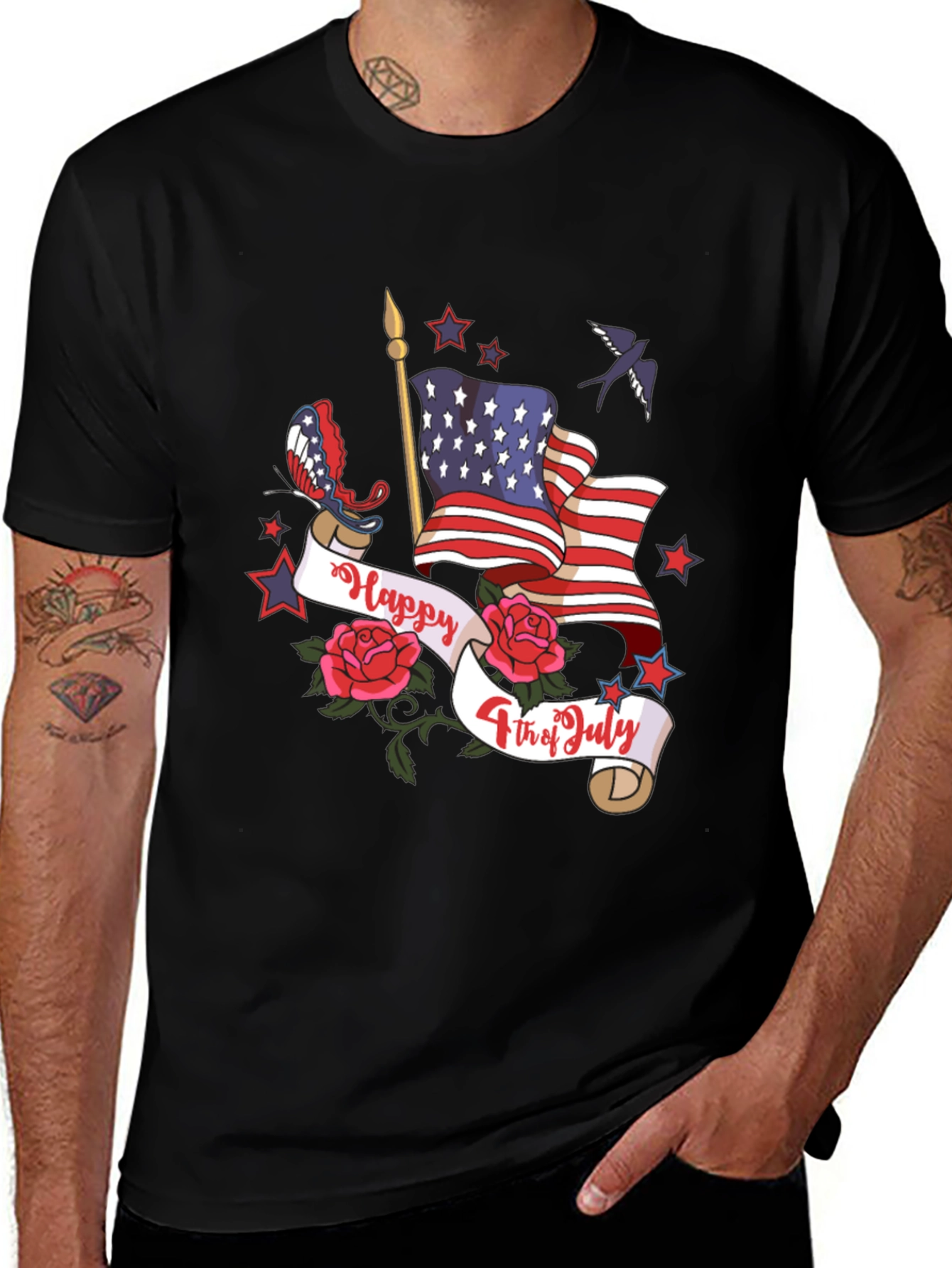 Patriotic USA Flag 4th of July T-Shirt