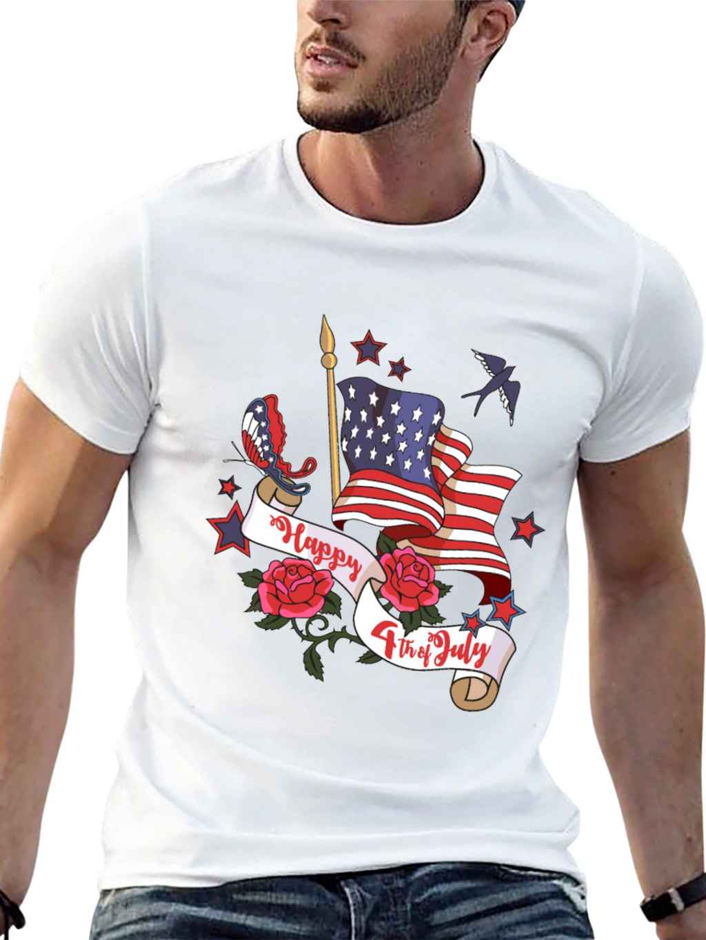 Patriotic USA Flag 4th of July T-Shirt