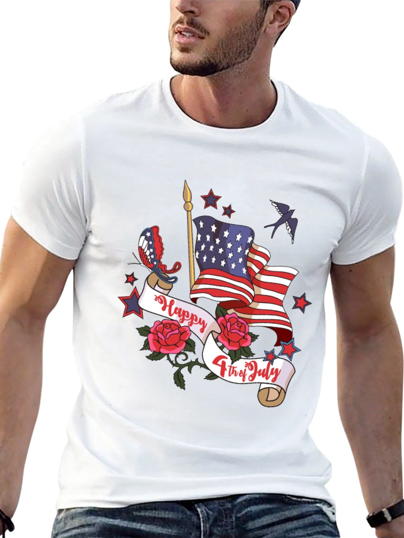 Patriotic USA Flag 4th of July T-Shirt