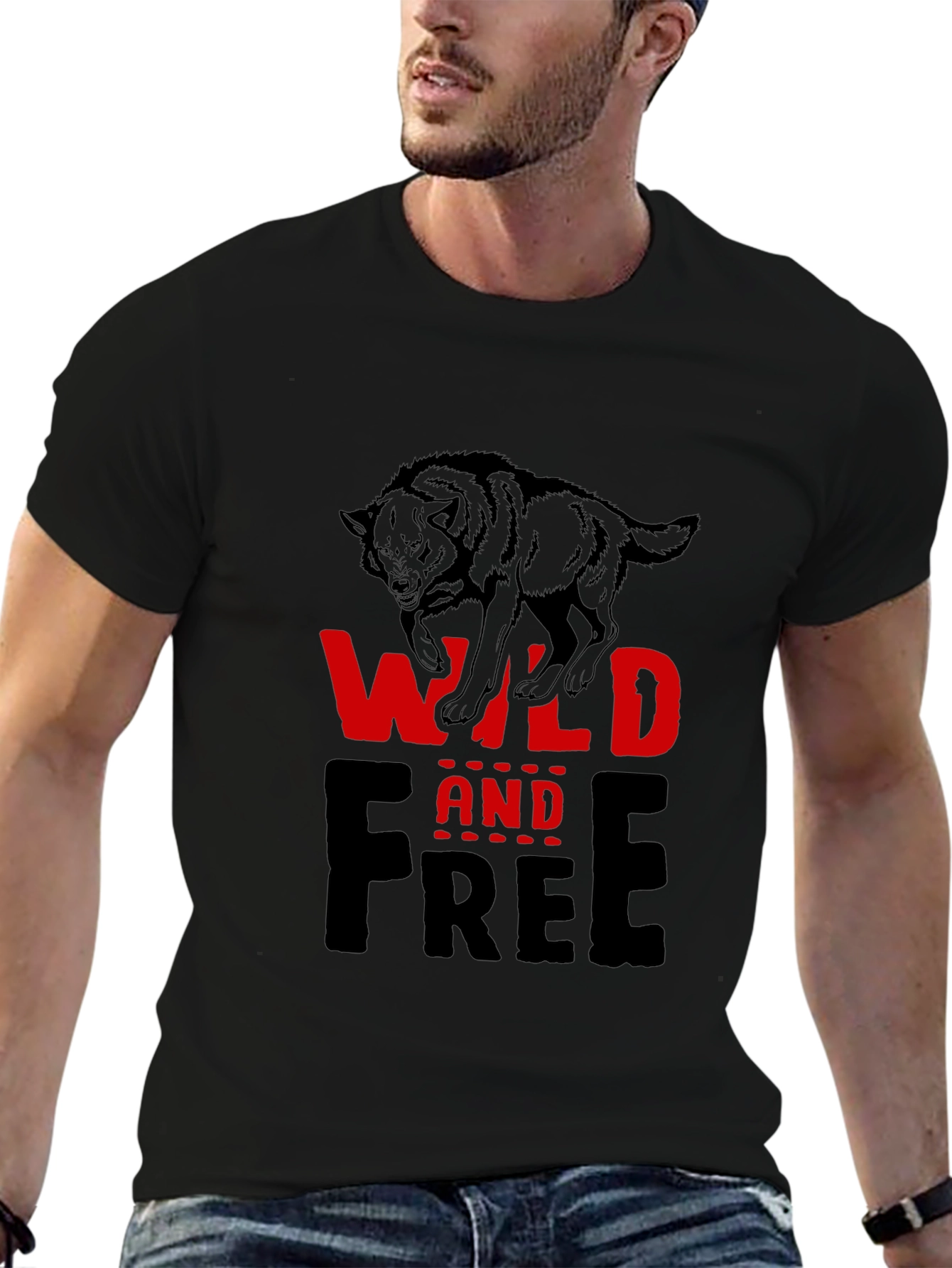 Wild and Free Wolf Graphic Tee