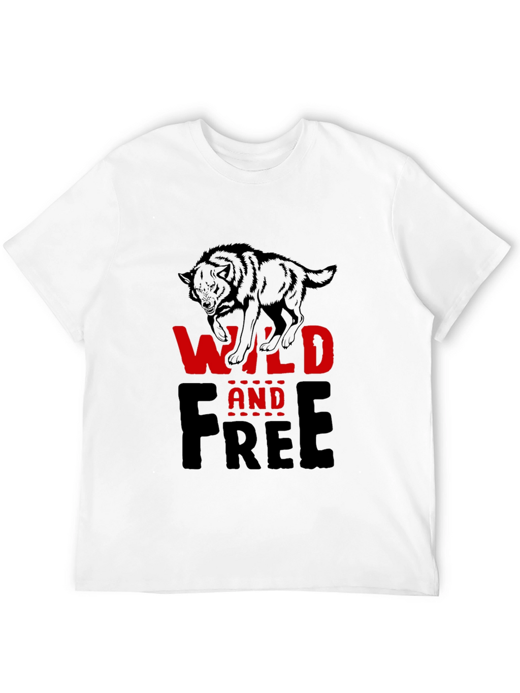 Wild and Free Wolf Graphic Tee