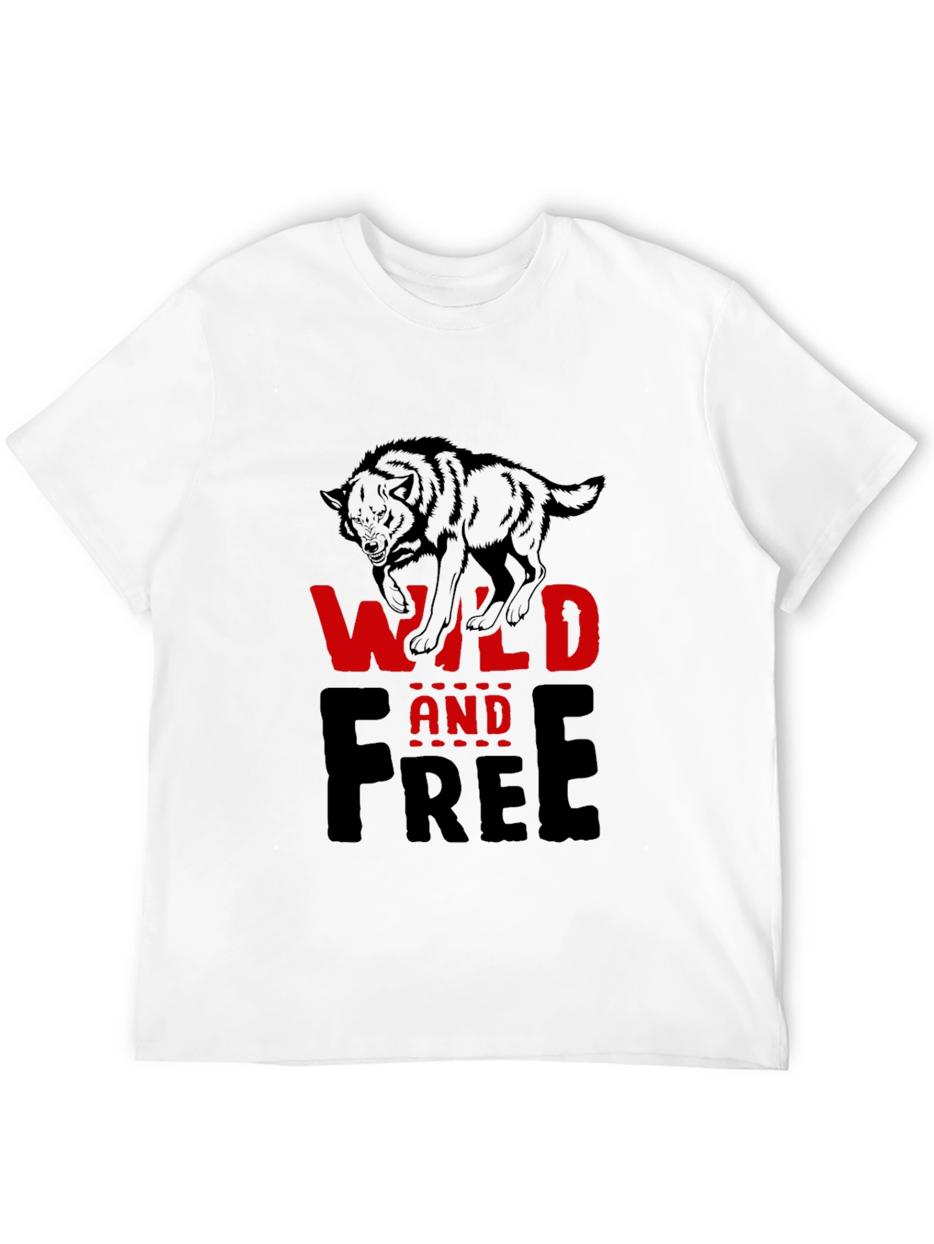 Wild and Free Wolf Graphic Tee