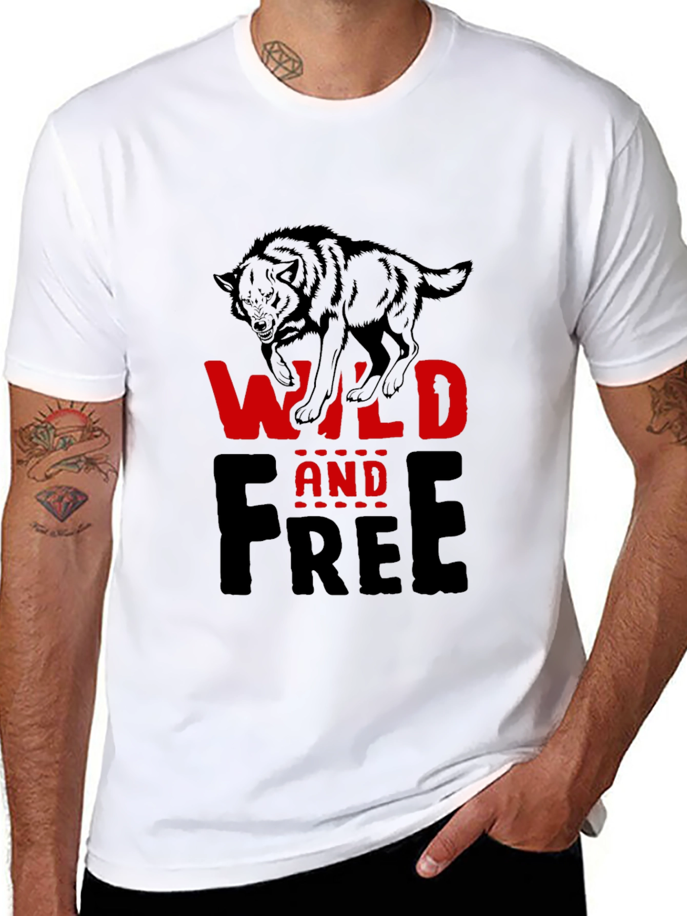Wild and Free Wolf Graphic Tee
