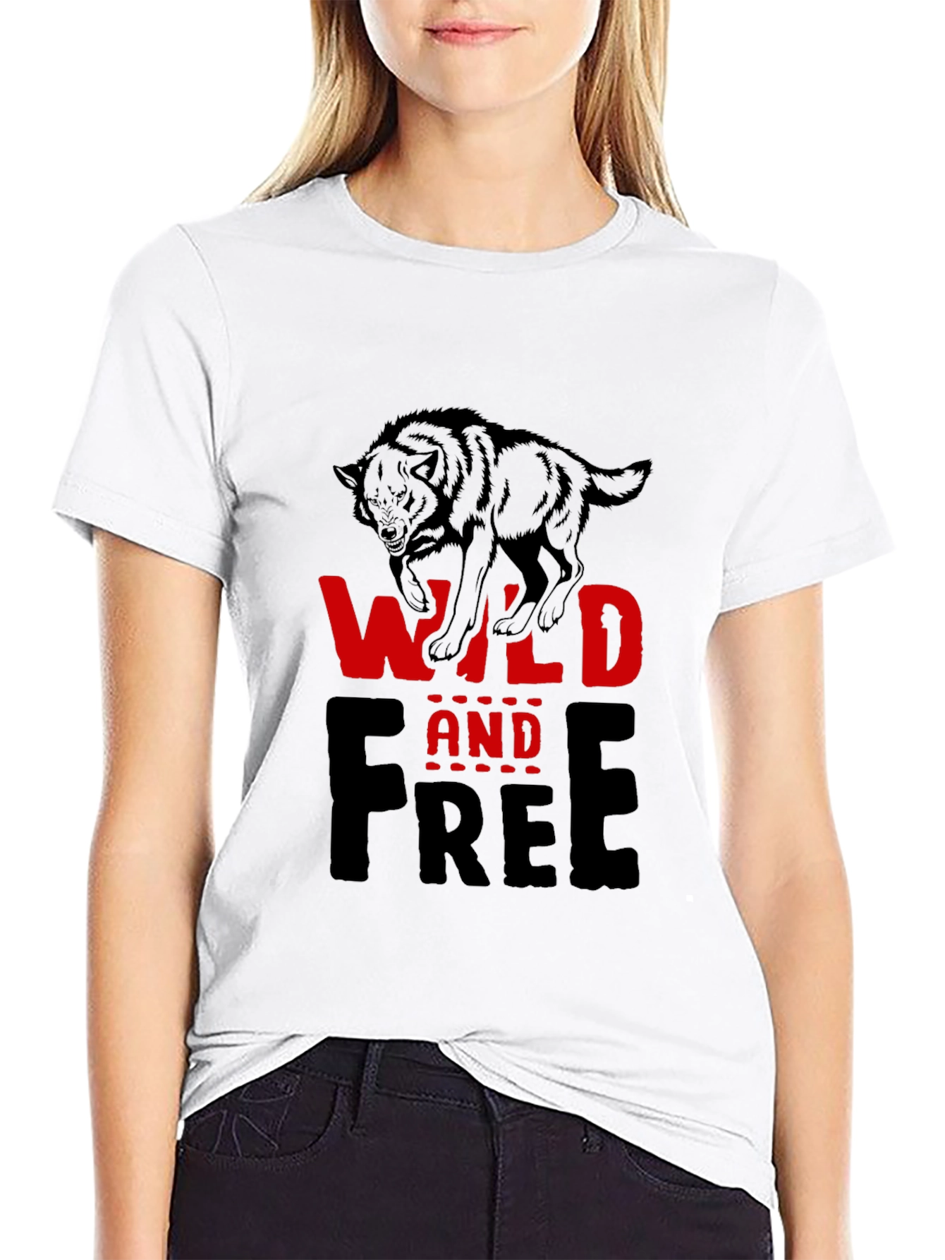 Wild and Free Wolf Graphic Tee