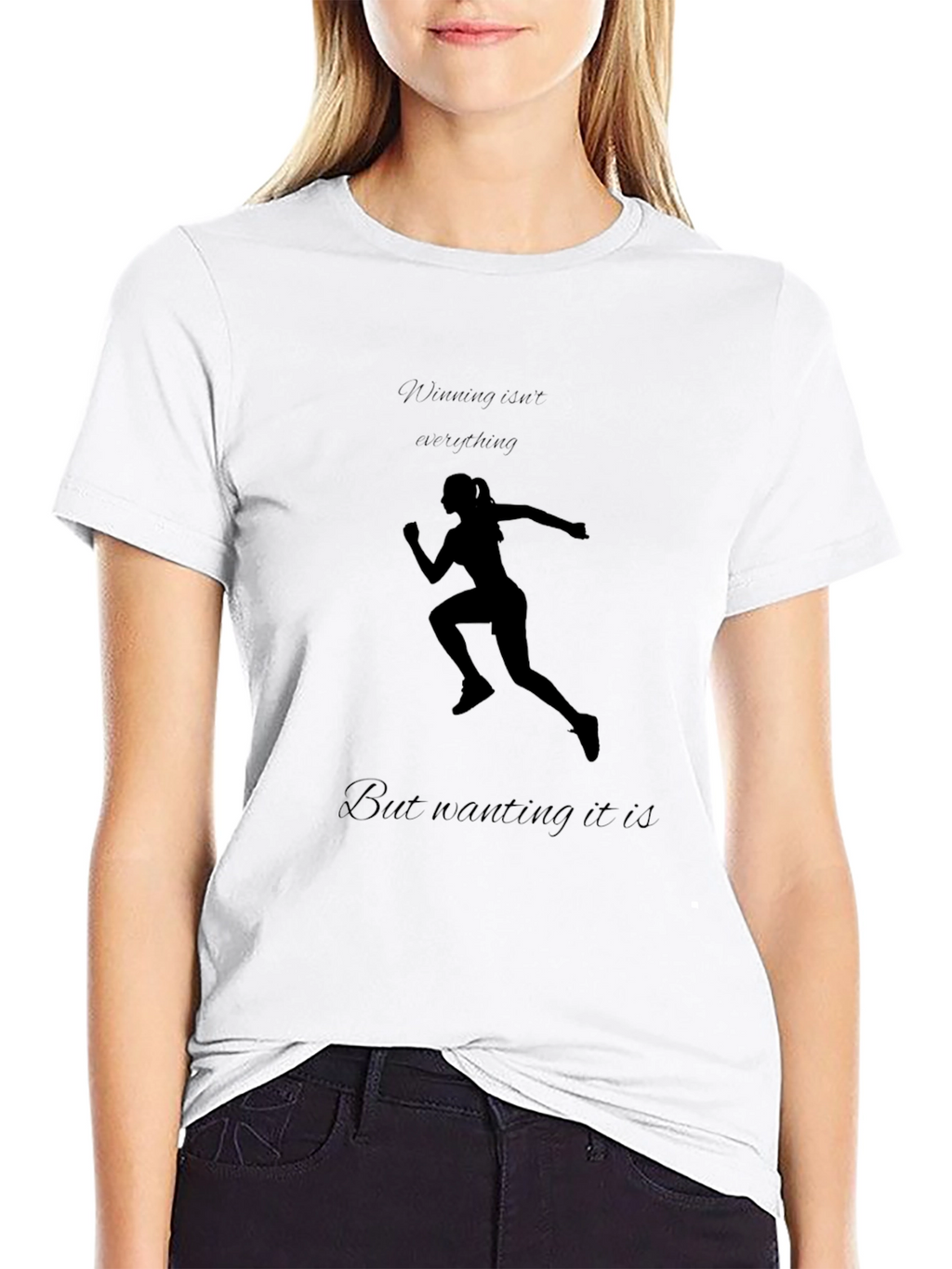 Motivational Running T-Shirt - Black