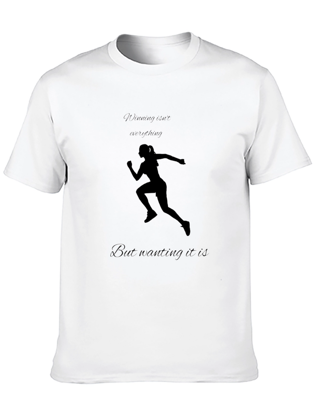 Motivational Running T-Shirt - Black