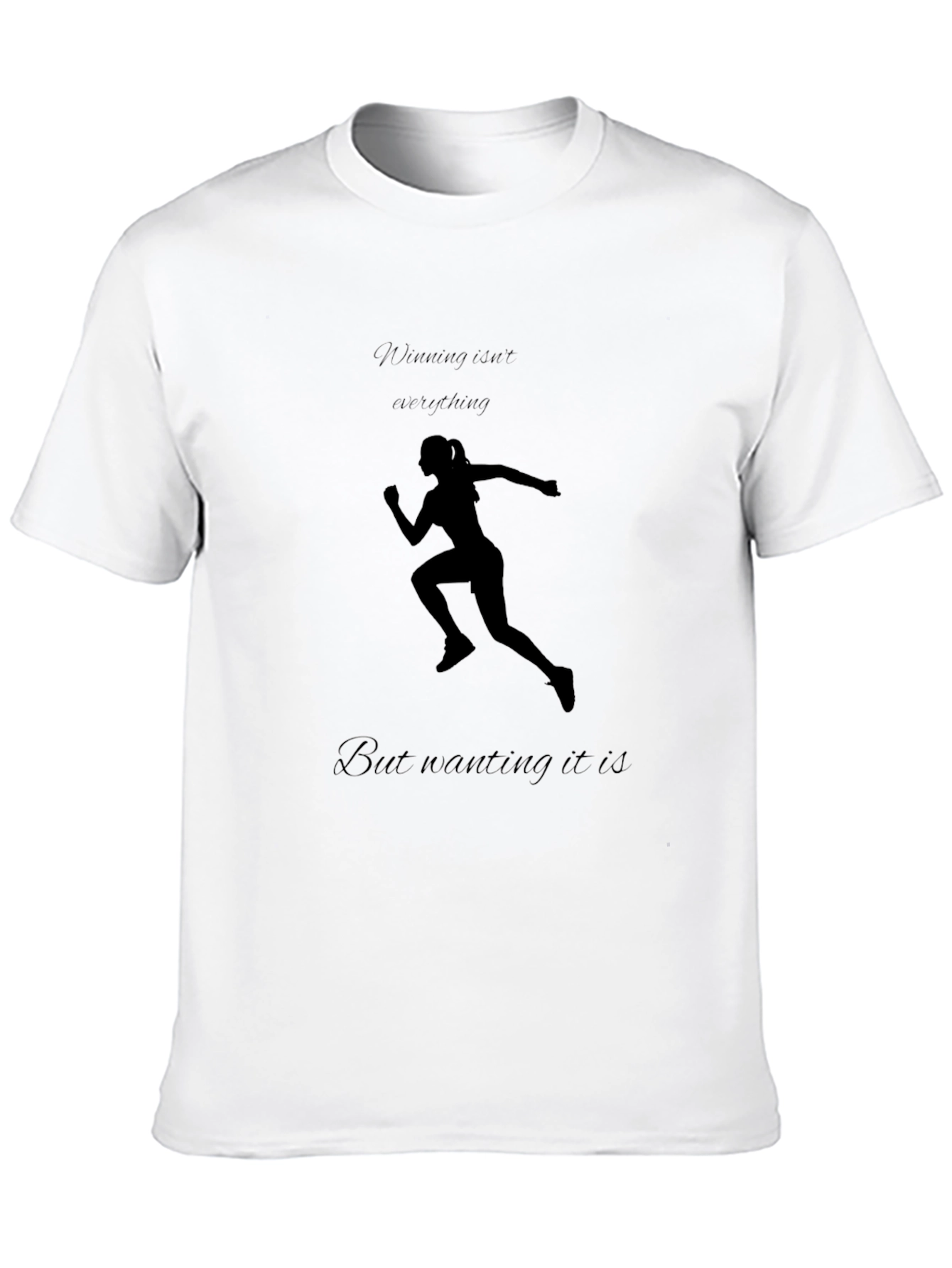 Motivational Running T-Shirt - Black