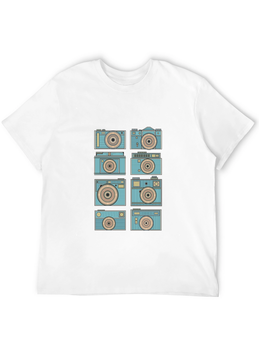 Retro Camera Graphic Tee - Black