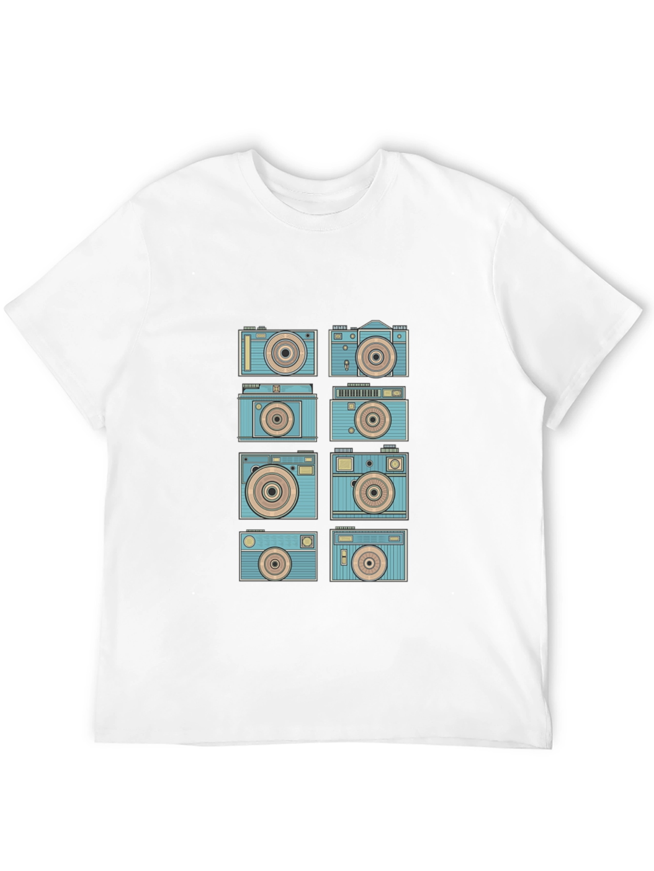 Retro Camera Graphic Tee - Black