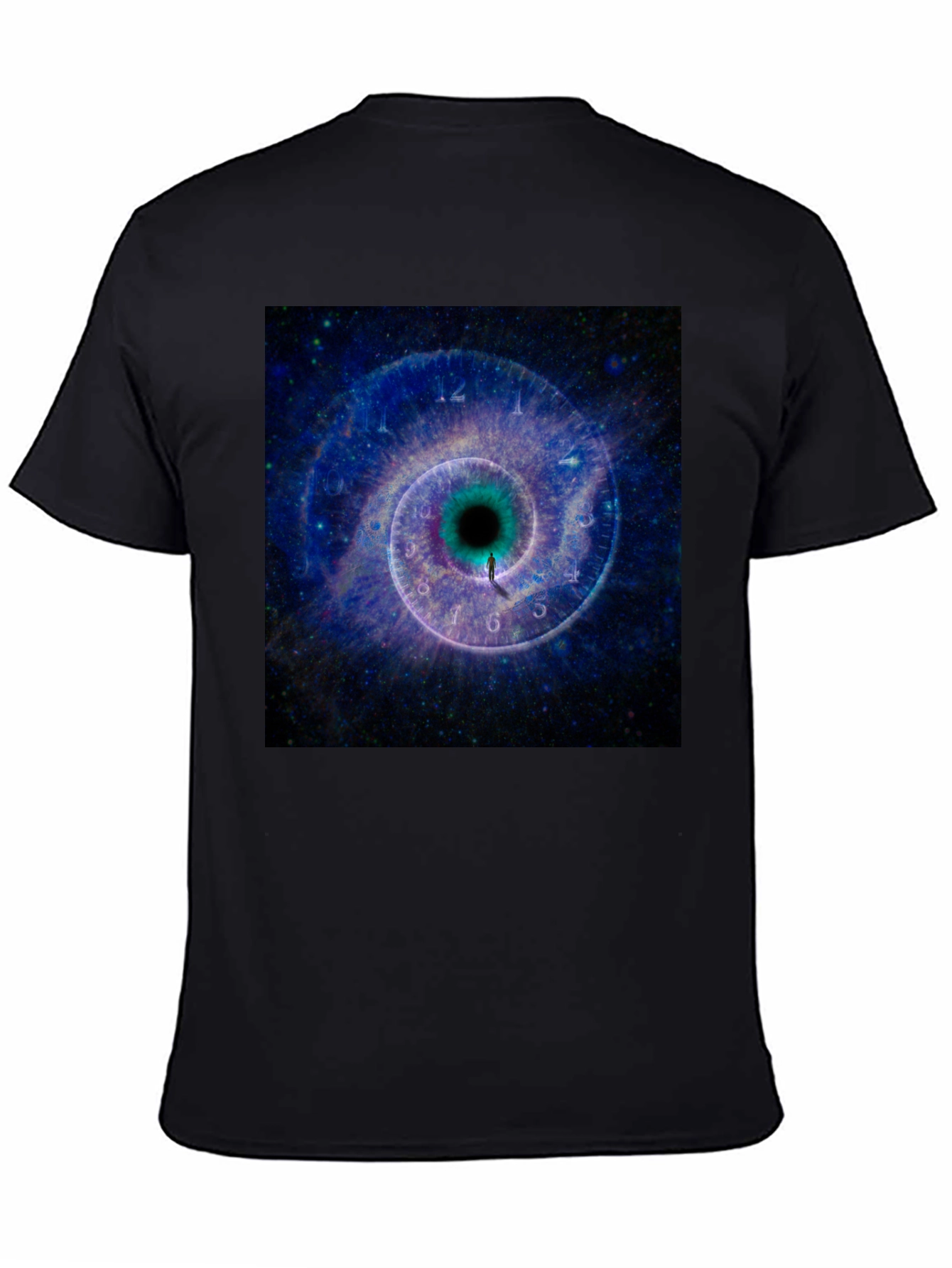 Cosmic Time Tunnel Black T-Shirt