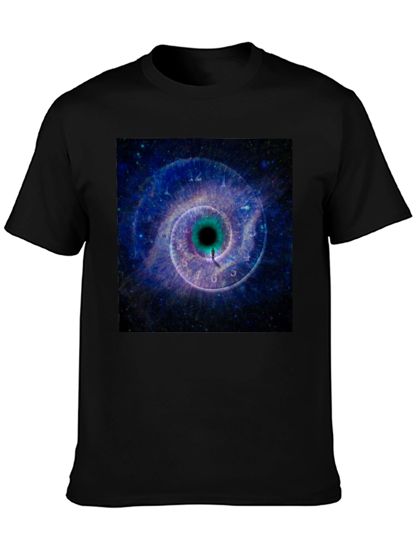Cosmic Time Tunnel Black T-Shirt