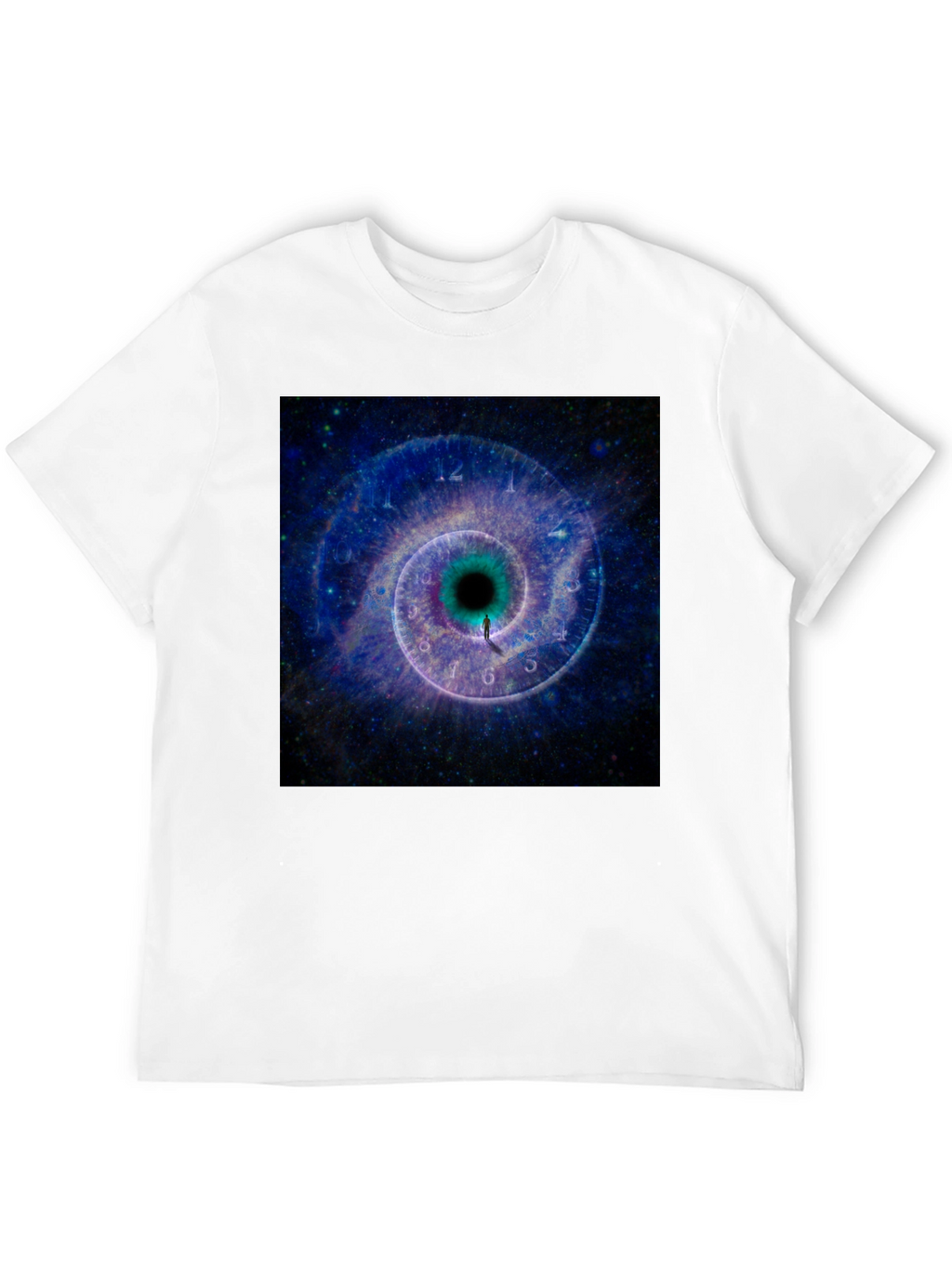 Cosmic Time Tunnel Black T-Shirt