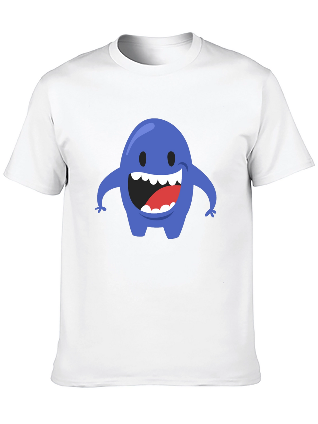 Blue Monster Graphic T-Shirt - Mens Black Tee