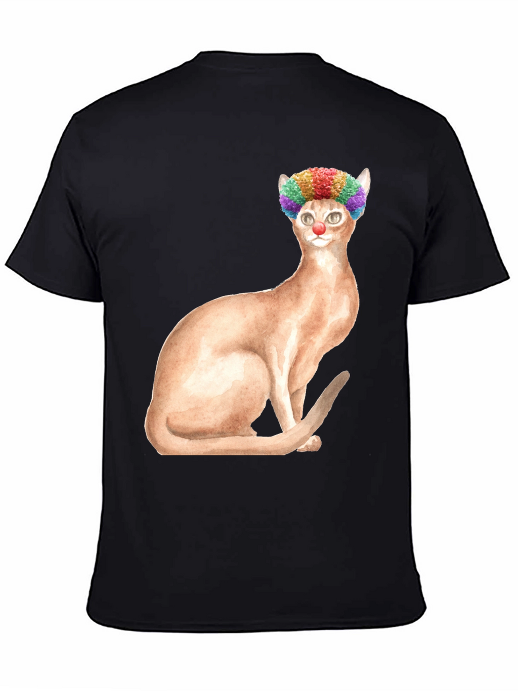 Clown Cat Graphic Tee - Funny Cat T-Shirt