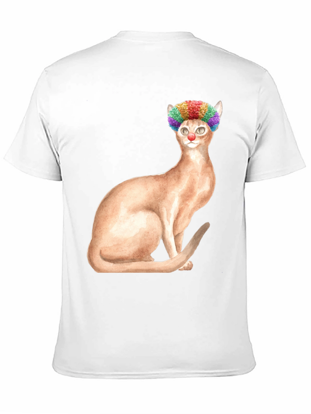 Clown Cat Graphic Tee - Funny Cat T-Shirt