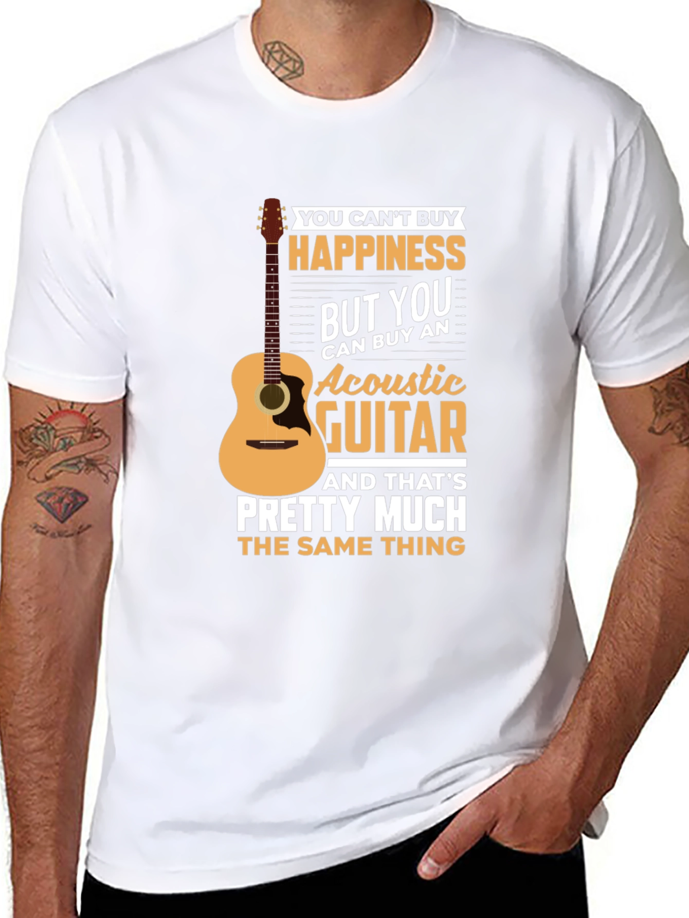 Acoustic Guitar Happiness T-Shirt