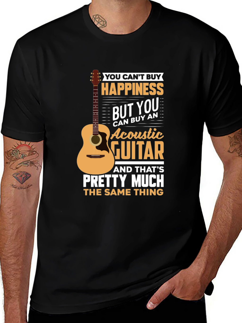 Acoustic Guitar Happiness T-Shirt