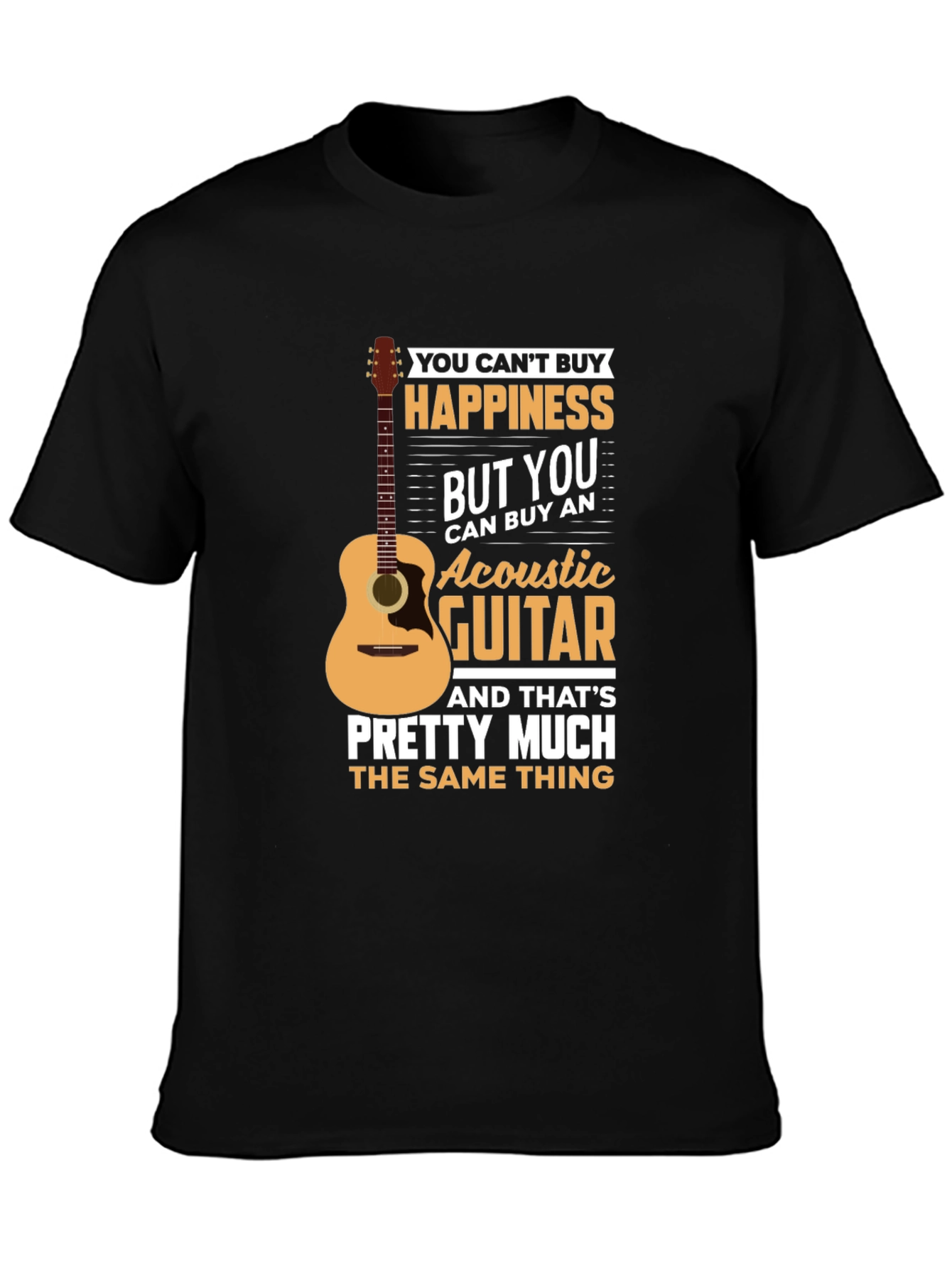Acoustic Guitar Happiness T-Shirt