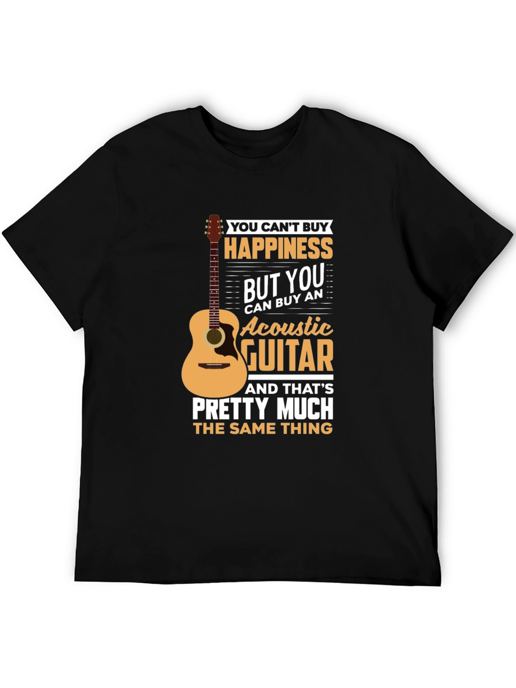 Acoustic Guitar Happiness T-Shirt