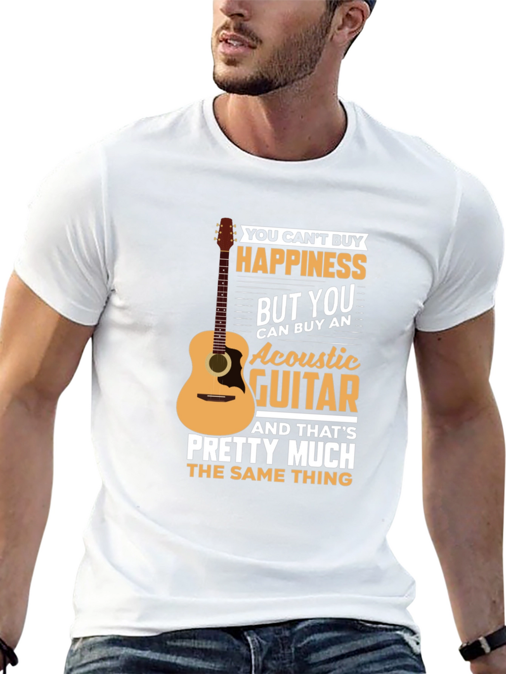 Acoustic Guitar Happiness T-Shirt