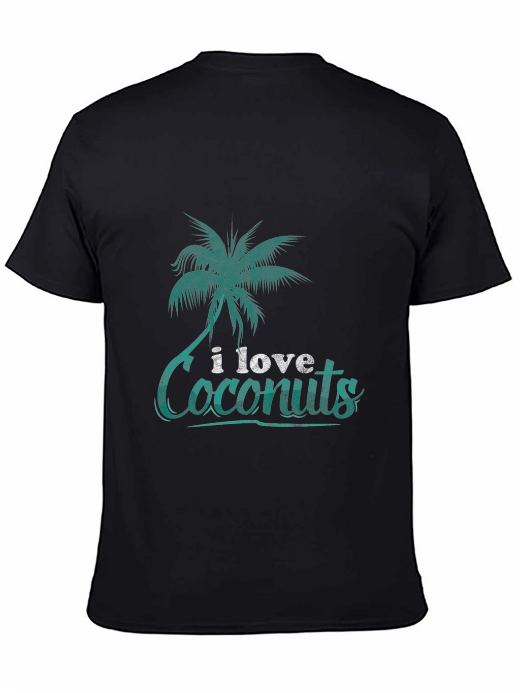 I Love Coconuts T-Shirt: Tropical Palm Tree Design