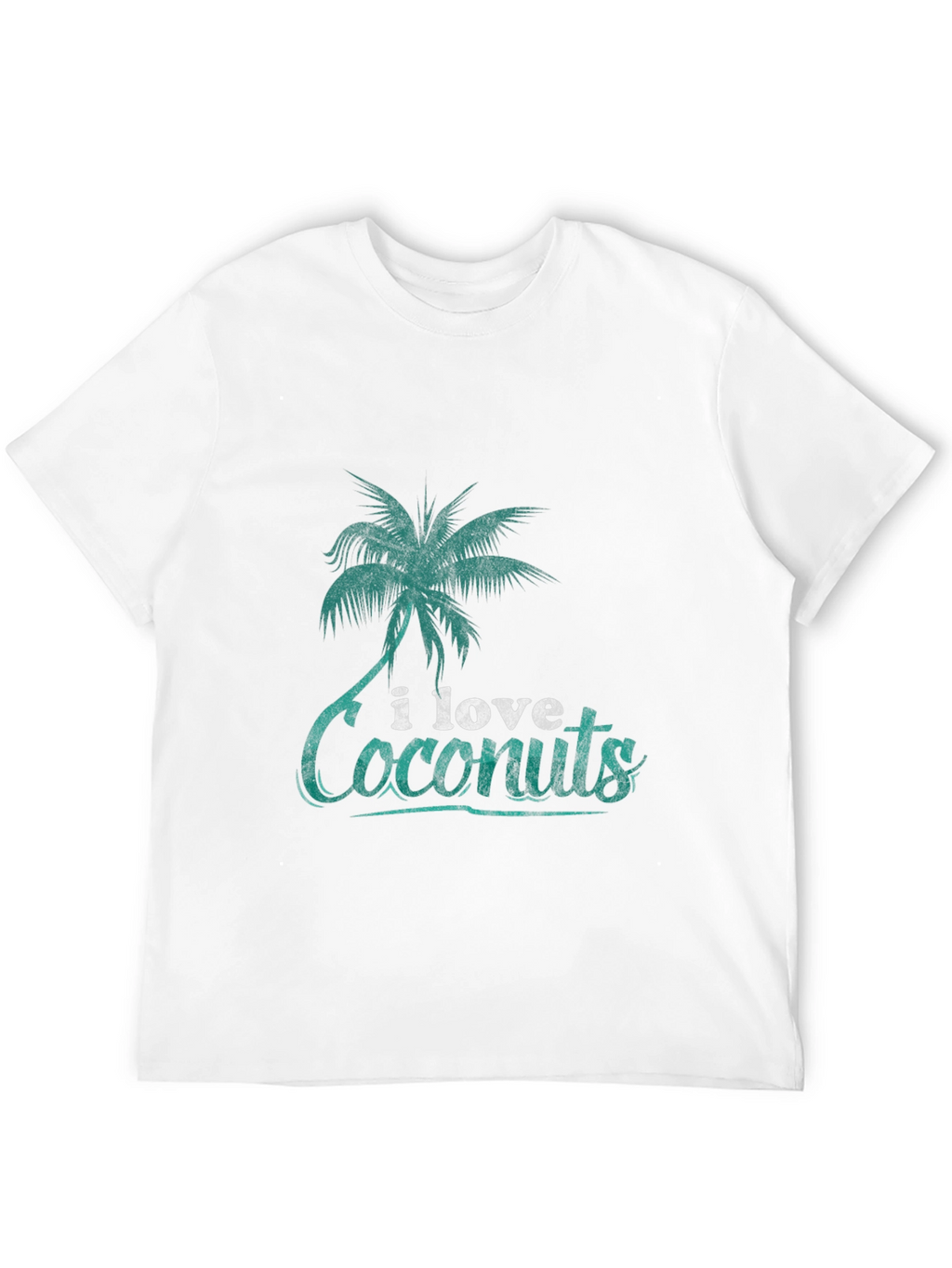 I Love Coconuts T-Shirt: Tropical Palm Tree Design