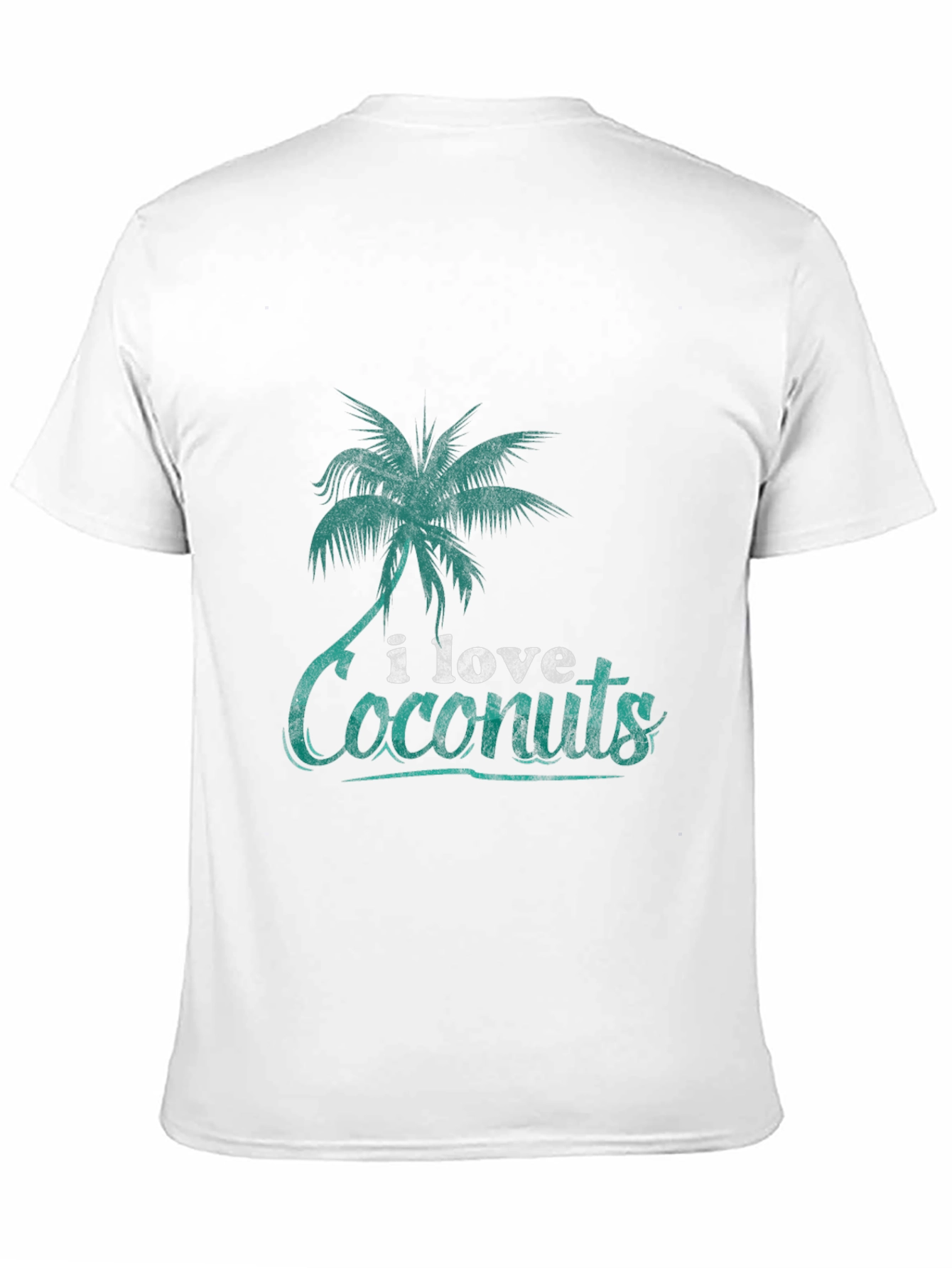 I Love Coconuts T-Shirt: Tropical Palm Tree Design