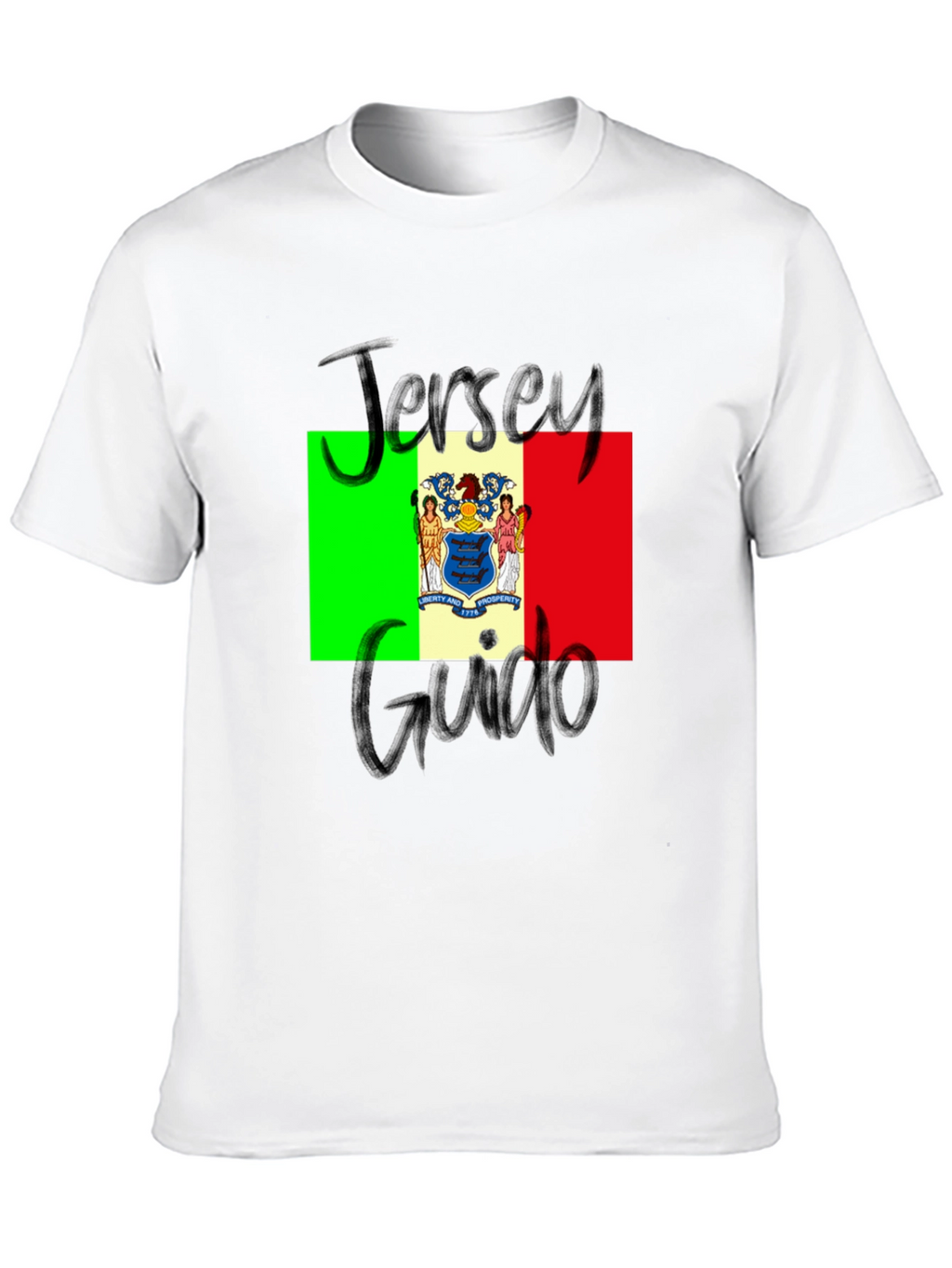Jersey Guido T-Shirt: State Flag Graphic Tee