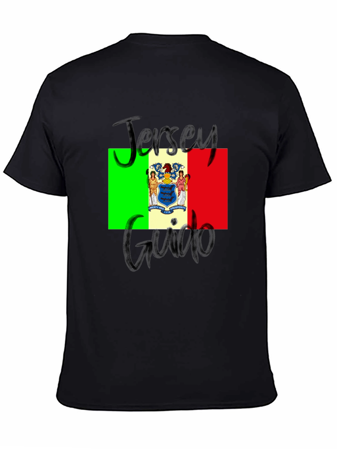 Jersey Guido T-Shirt: State Flag Graphic Tee