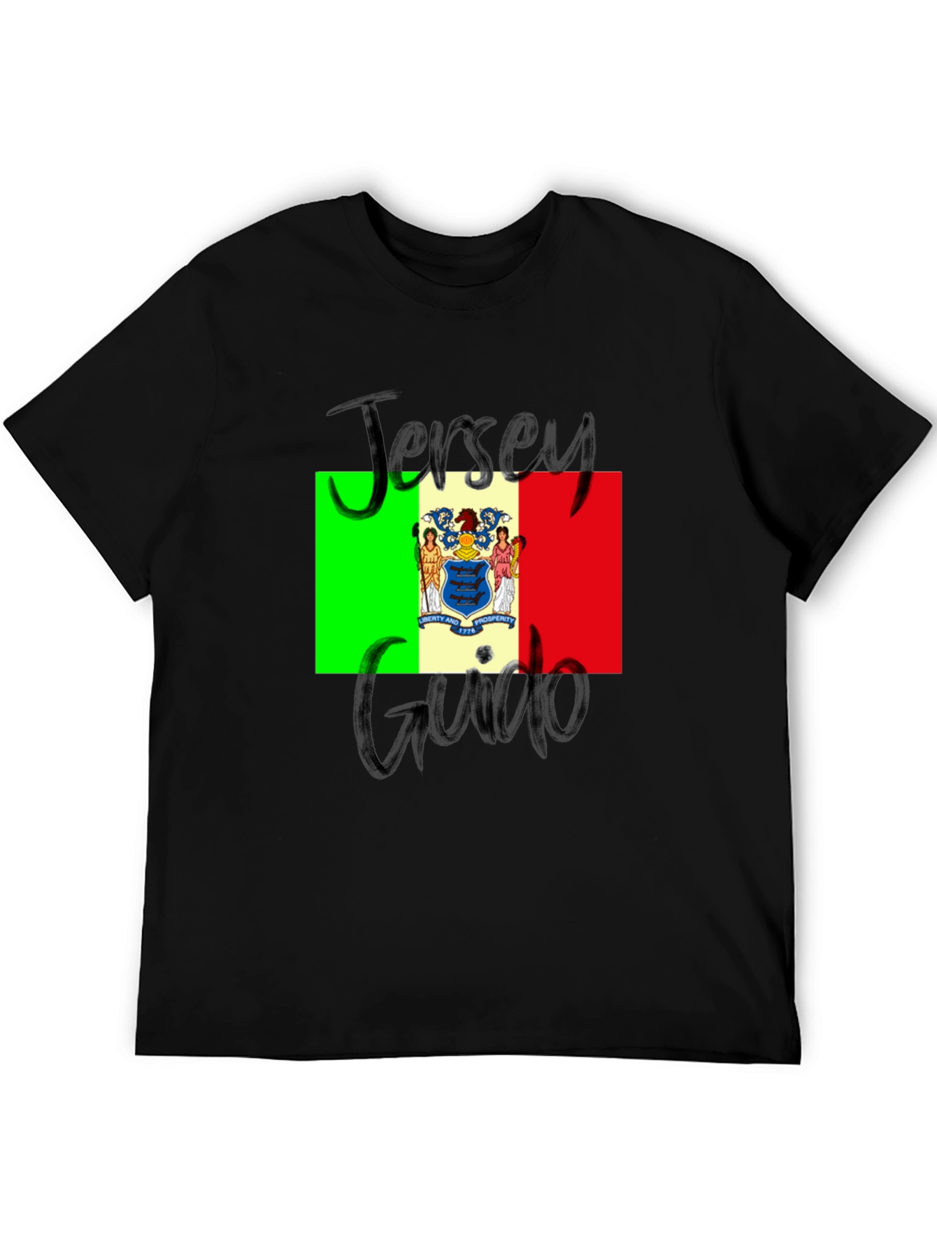 Jersey Guido T-Shirt: State Flag Graphic Tee