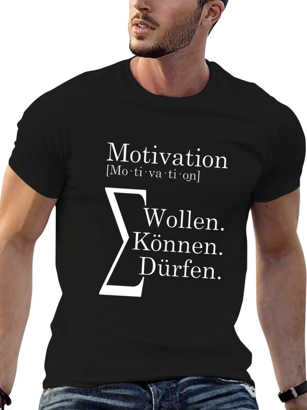 Motivation T-Shirt: Will Can May - Black Cotton Tee