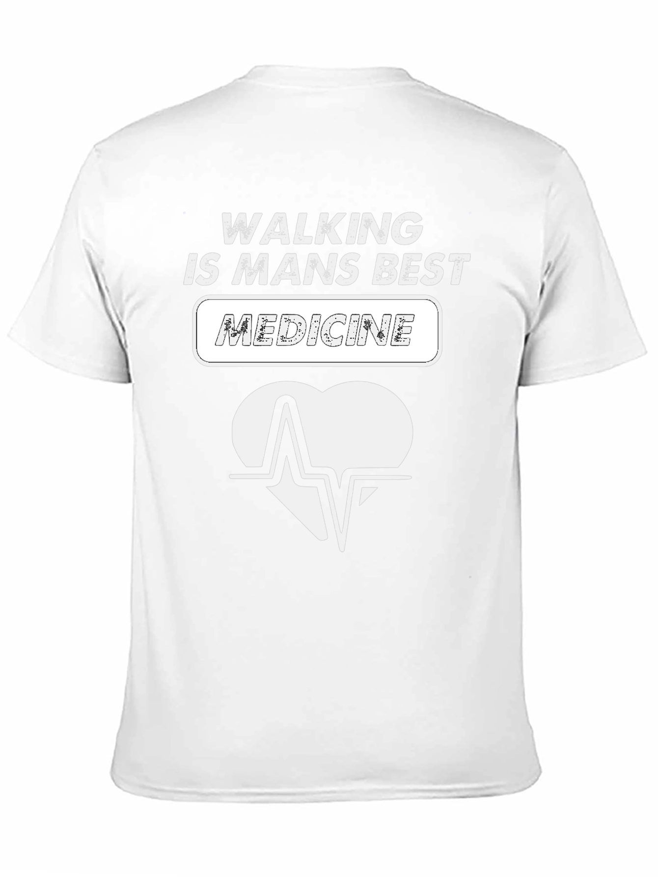 Walking Medicine T-Shirt - Heartbeat Design