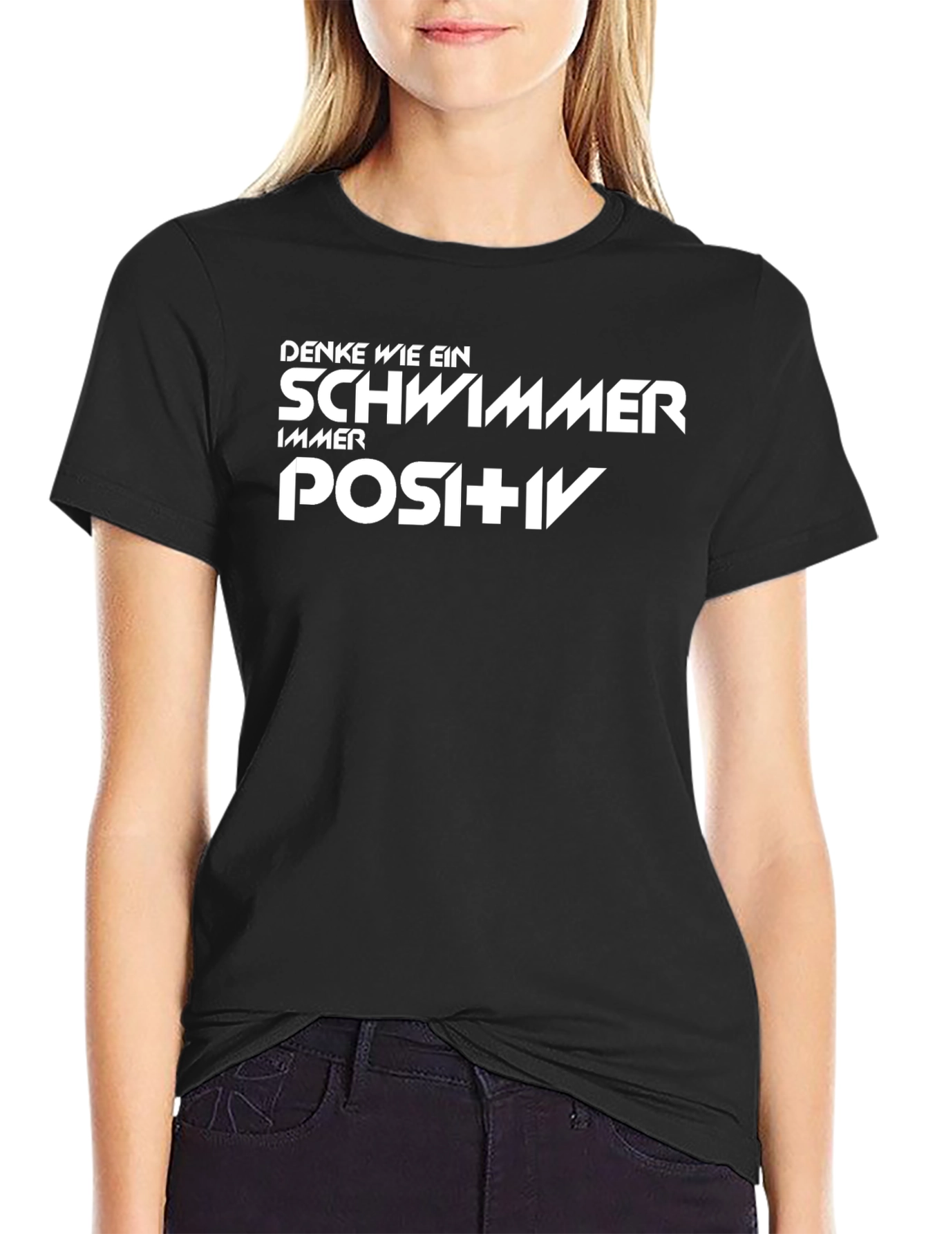Think Like a Swimmer Positive T-Shirt